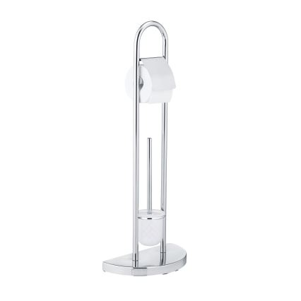 WENKO 16608100 - Brosse WC COSENZA 33x84 cm chrome brillant/satiné