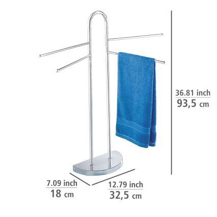 WENKO 16610100 - Handdoekhouder COSENZA 33x93,5 cm glanzend chroom