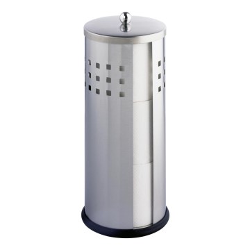 WENKO 16636100 - Toiletrolhouder ANCONA 13x34 cm roestvrij staal/zilver
