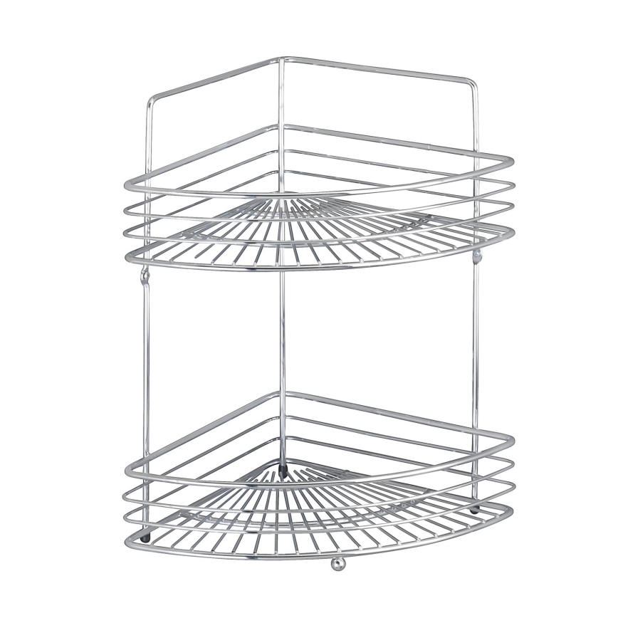 WENKO 16821100 - Hoekrek MILANO 31,5x37 cm glanzend chroom