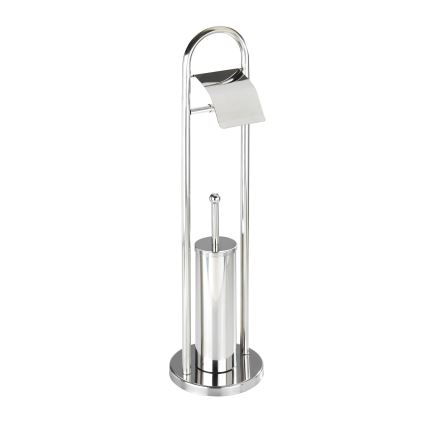 WENKO 16993100 - Ensemble WC VASTO 22x81 cm inox/argenté