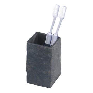 WENKO 17920100 - Beker SLATE ROCK 6,4x10,5 cm antraciet