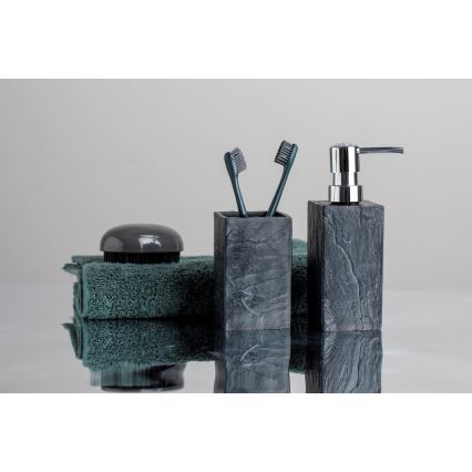 WENKO 17920100 - Gobelet SLATE ROCK 6,4x10,5 cm anthracite