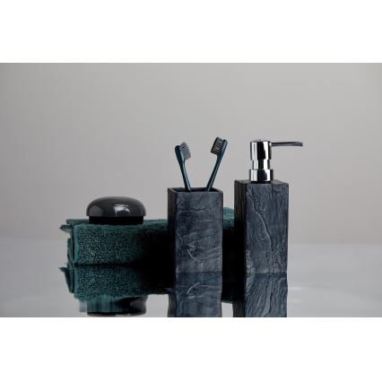 WENKO 17921100 - Distributeur de savon SLATE ROCK 250 ml anthracite