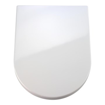 WENKO 18396100-WC Abattant WC PALMA 46,5x35,7 cm blanc/argenté