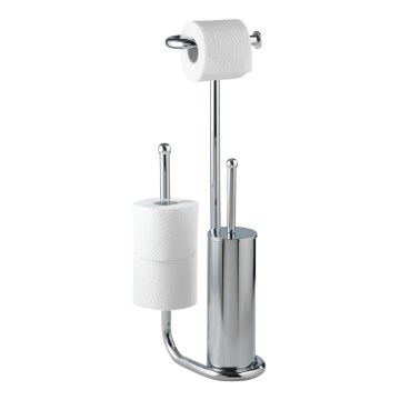 WENKO 18730100 - UNIVERSALO WC-borstel 20 x 62,5 cm, glanzend chroom