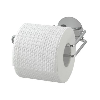 WENKO 18774100-Toiletpapierhouder TURBO-LOC ROND STAAL 14x9 cm chroom