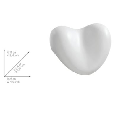 WENKO 18936100-Kussen TROPIC 25 x 20,5 cm wit