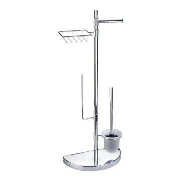 WENKO 196022500 - Meuble de toilette SPACE MARVEL 34x84,5 cm argenté/satiné
