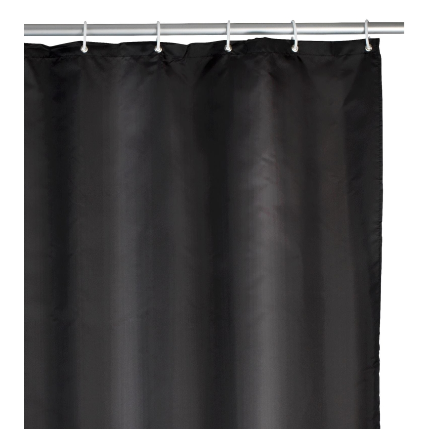 WENKO 20043100 - Rideau de douche 180x200 cm noir