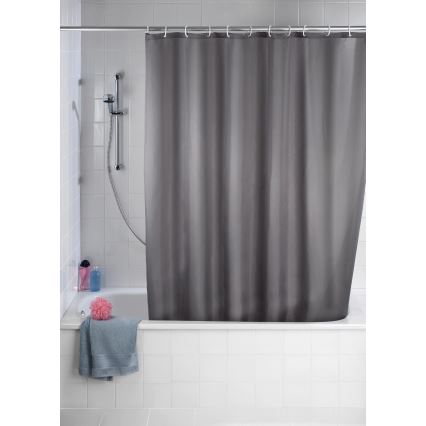 WENKO 20044100 - Rideau de douche 180x200 cm gris