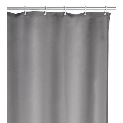WENKO 20044100 - Rideau de douche 180x200 cm gris