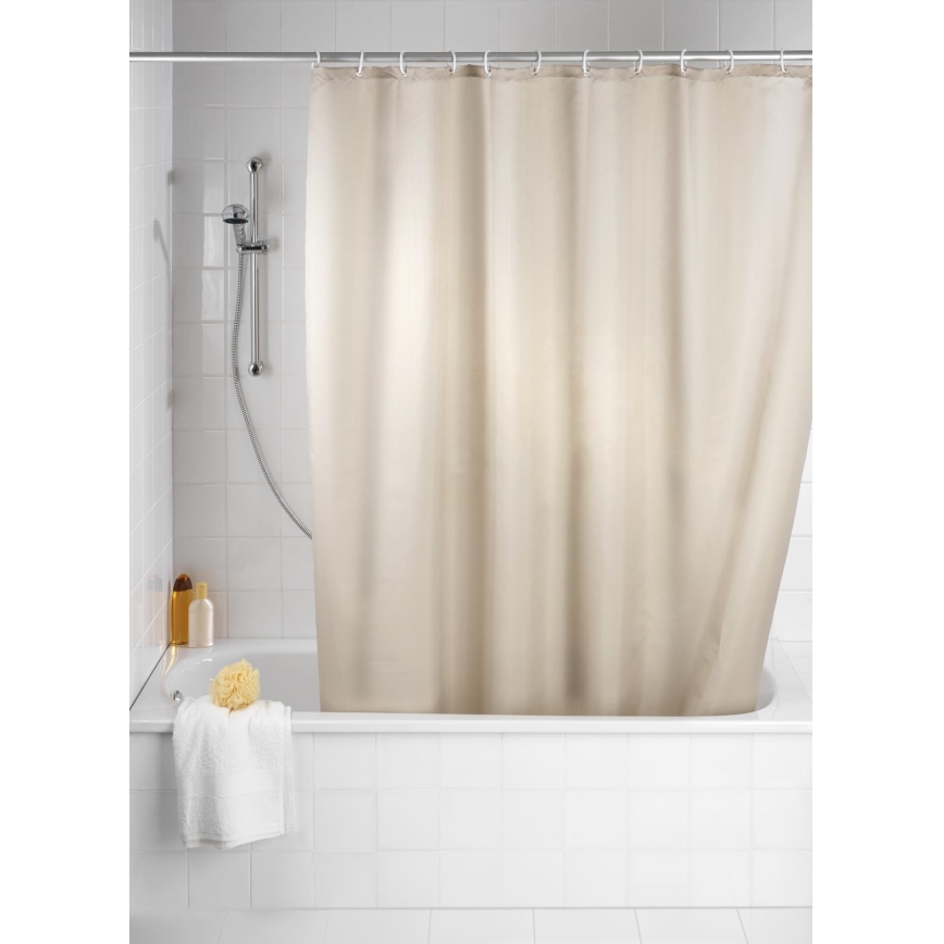 WENKO 20045100 - Douchegordijn 180 x 200 cm beige