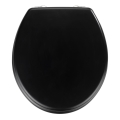 WENKO 20077100-WC abattant WC PRIMA 37x41 cm noir/argenté