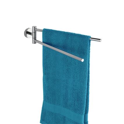 WENKO 20213100 - Handdoekhouder BOSIO SHINE 43x9 cm roestvrij staal/zilver
