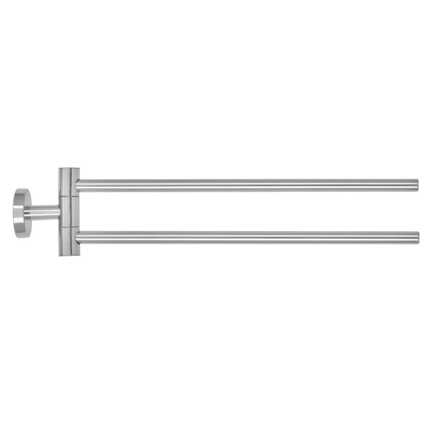 WENKO 20213100 - Handdoekhouder BOSIO SHINE 43x9 cm roestvrij staal/zilver