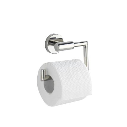 WENKO 20216100 - Porte-rouleau de papier toilette BOSIO SHINE 15x10,5 cm inox/argenté