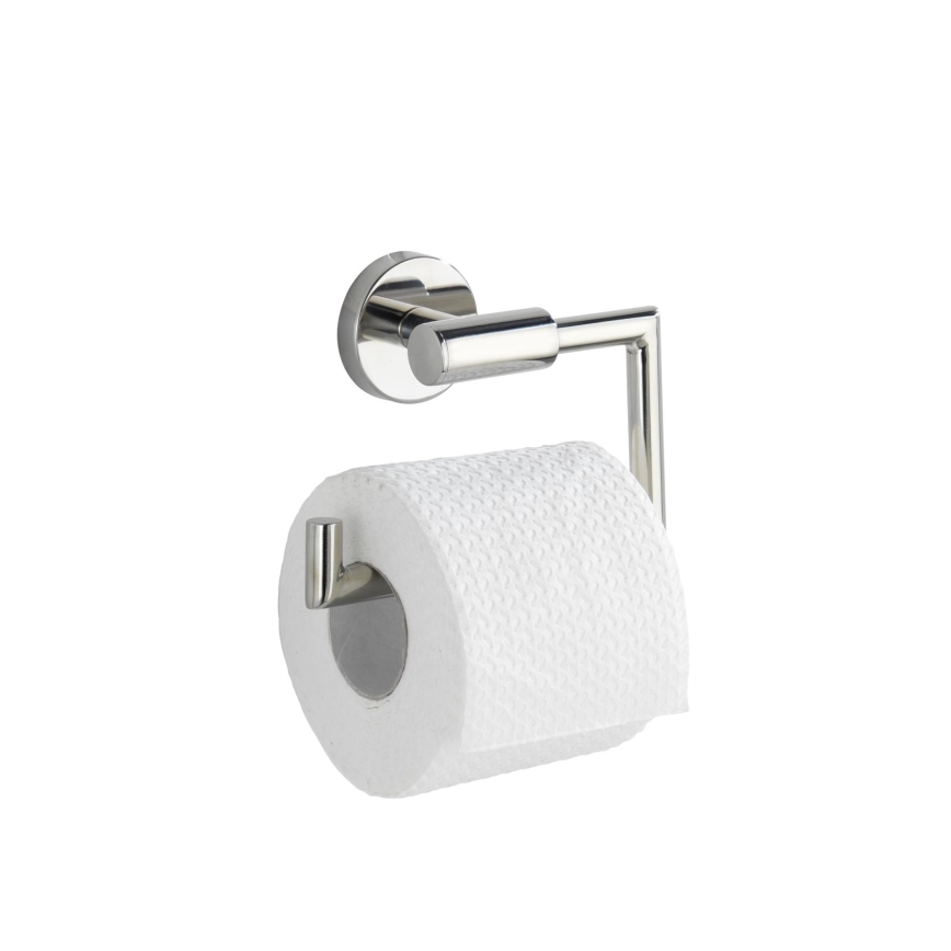 WENKO 20216100 - Toiletrolhouder BOSIO SHINE 15x10,5 cm roestvrij staal/zilver