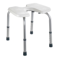 WENKO 206051100-Tabouret SECURA 46x53,5 cm blanc/argenté