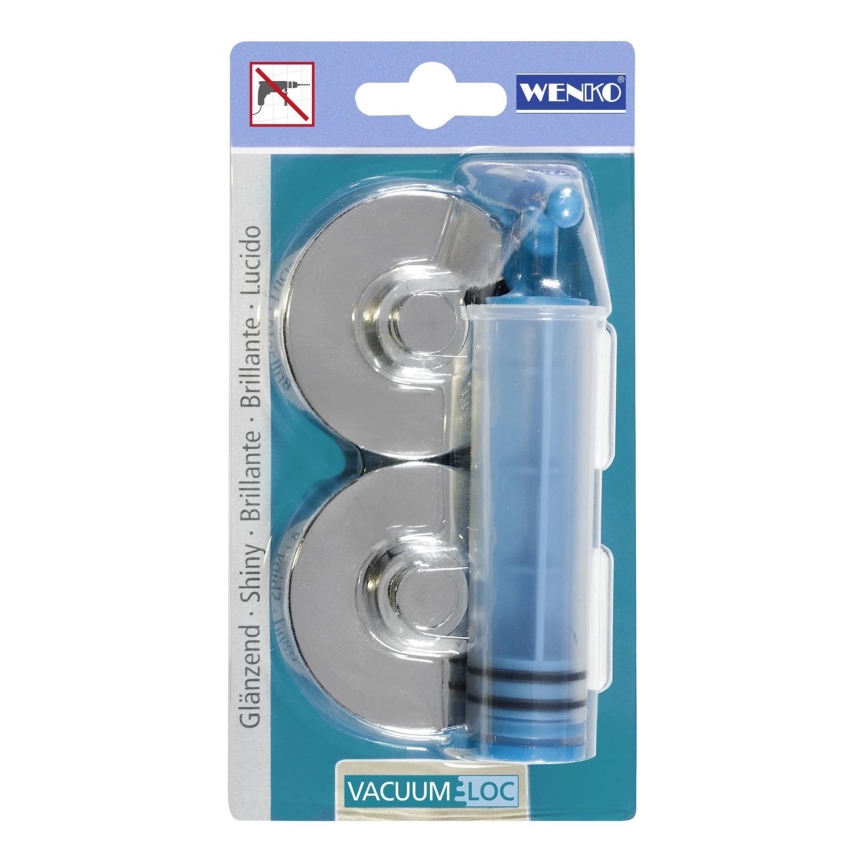 WENKO 20643100 – Adapter CLA+PREM+STYLE AD VL 6x2,8 cm glanzend chroom