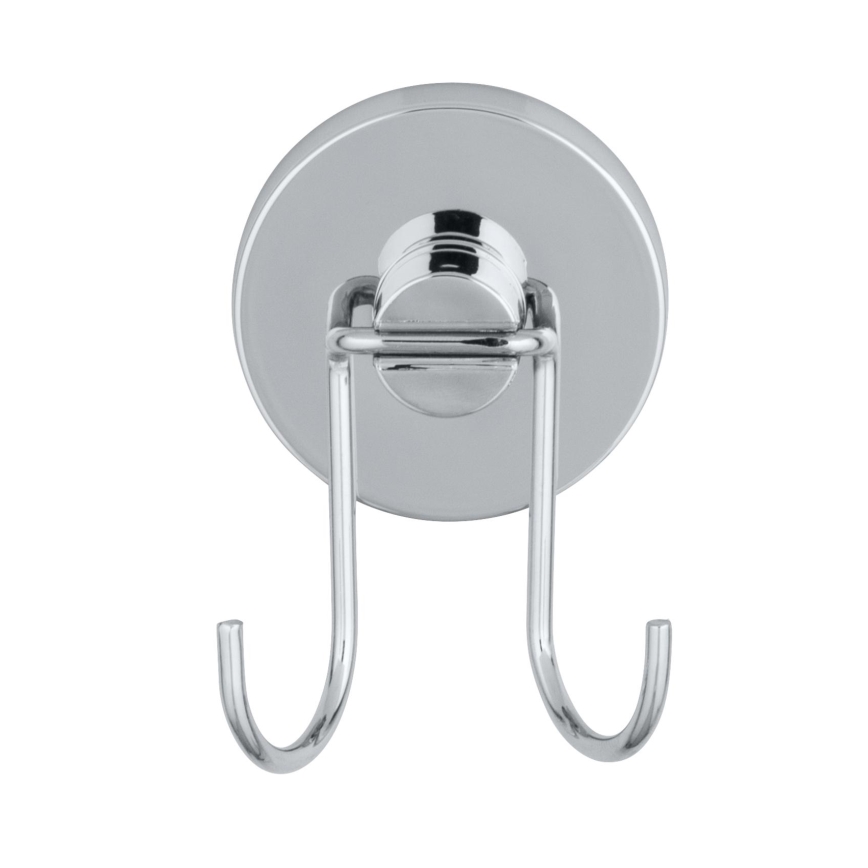 WENKO 20877100-Raclette VACUUM-LOC ROND STAH 24,5 x 25 cm, inox / chromé brillant / argenté