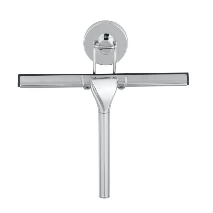 WENKO 20877100 - Trekker VACUUM-LOC ROND STAAL 24,5 x 25 cm roestvrij staal / glanzend chroom / zilverkleurig