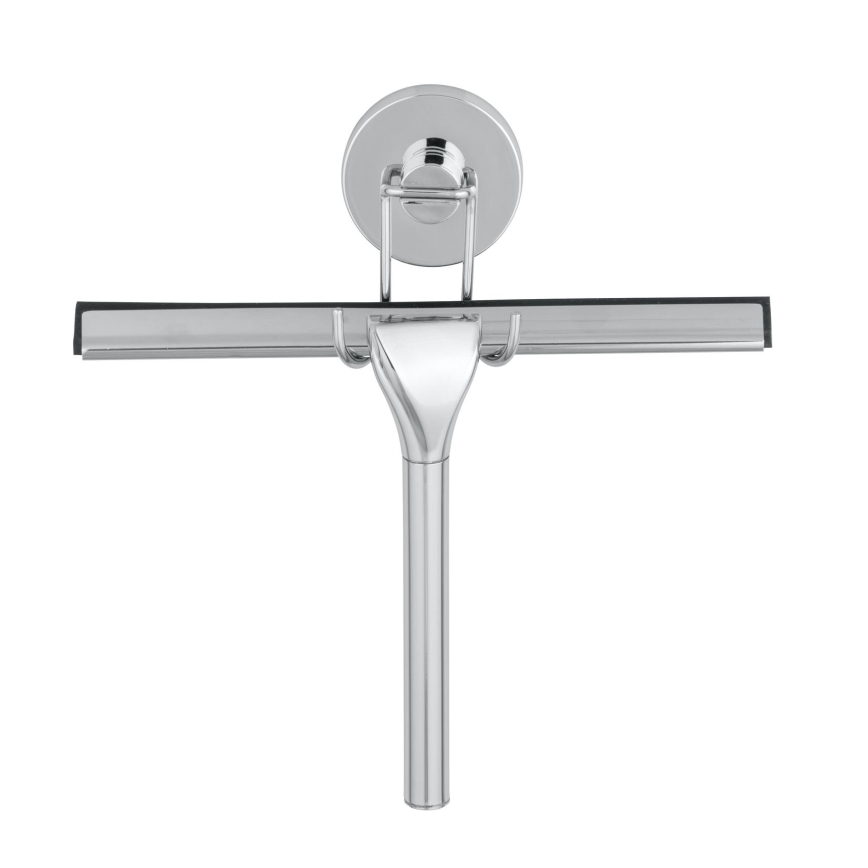 WENKO 20877100 - Trekker VACUUM-LOC ROND STAAL 24,5 x 25 cm roestvrij staal / glanzend chroom / zilverkleurig