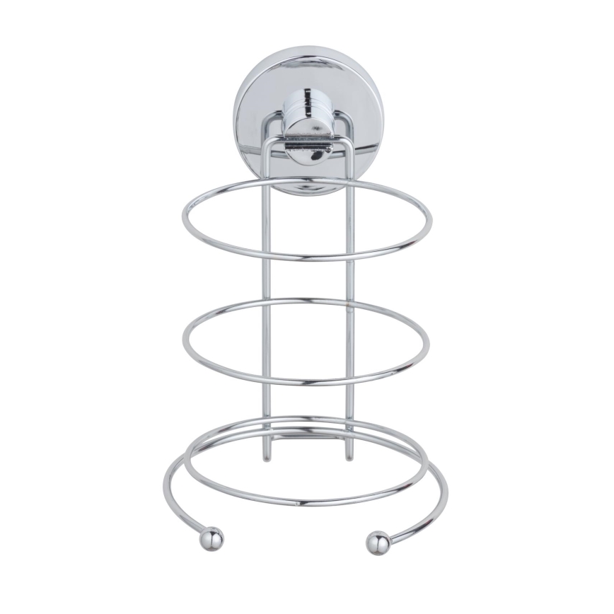 WENKO 20896100-Föhnhouder VACUUM-LOC MILAZZO 12x17 cm glanzend chroom
