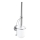 WENKO 20898100 - brosse WC VACUUM-LOC MILAZZO 10 x 34 cm acier inoxydable/chrome brillant/blanc