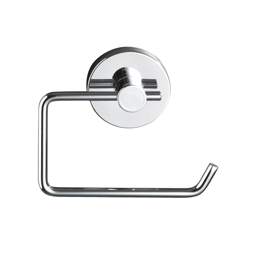 WENKO 20899100-Porte-rouleau de papier toilette VACUUM-LOC MILAZZO 13x10,5 cm chrome brillant