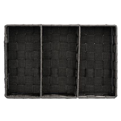 WENKO 20978100 - Organiseur ADRIA 32x21 cm noir