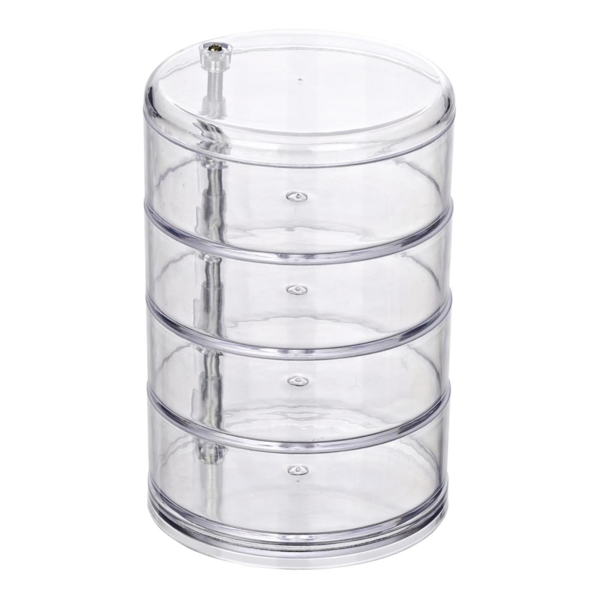 WENKO 20990100 - Organiseur TOWER 11,5x17,5 cm transparent