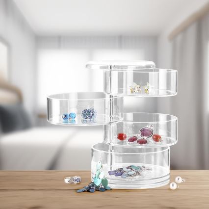 WENKO 20990100 - Organizer TOWER 11,5x17,5 cm transparant