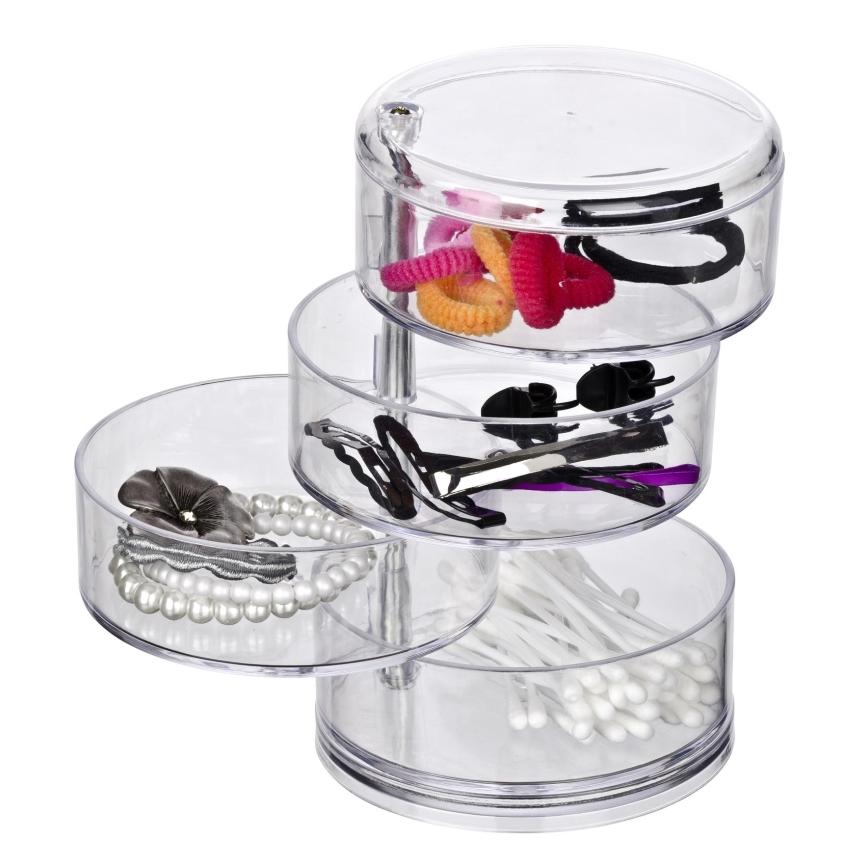 WENKO 20990100 - Organizer TOWER 11,5x17,5 cm transparant