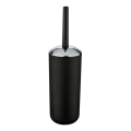 WENKO 21210100 - Brosse WC BRASIL 10x37 cm noire/chrome brillant