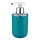 WENKO 21224100 - Distributeur de savon BRASIL 7,3 x 16,5 cm turquoise/chrome brillant