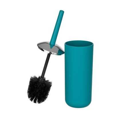 WENKO 21225100 - WC-borstel BRASIL 10x37 cm turkoois/glanzend chroom
