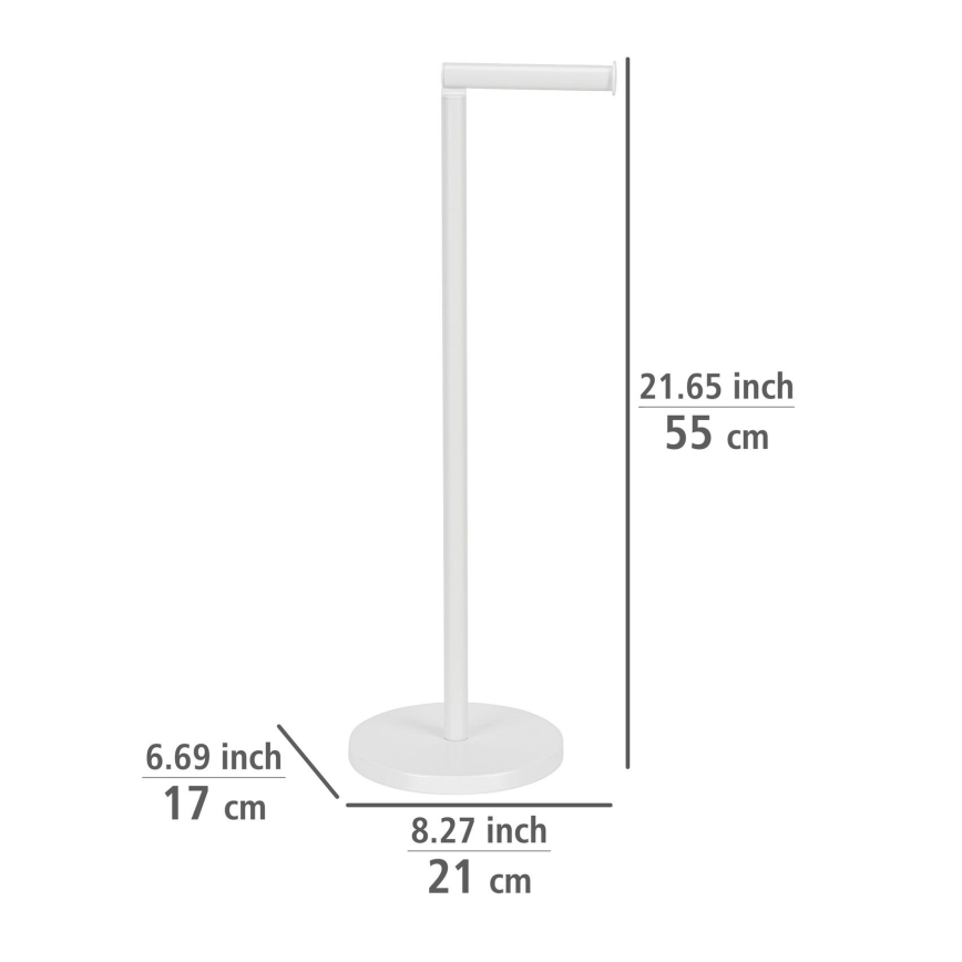 WENKO 21424100 - Toiletpapierhouder 21x55 cm wit