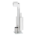 WENKO 21564100 - Brosse WC RIVALTA 18x70 cm inox/argent/blanc/noir
