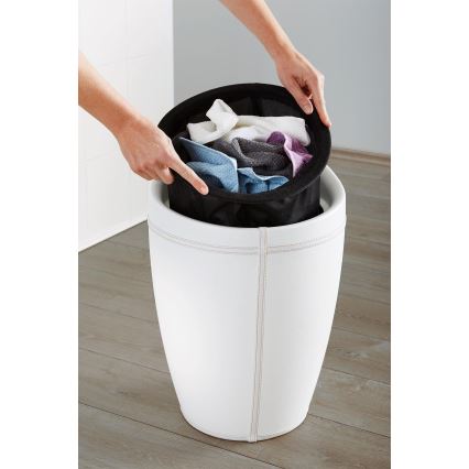 WENKO 21773100 - Tabouret CANDY 36x50,5 cm blanc/noir