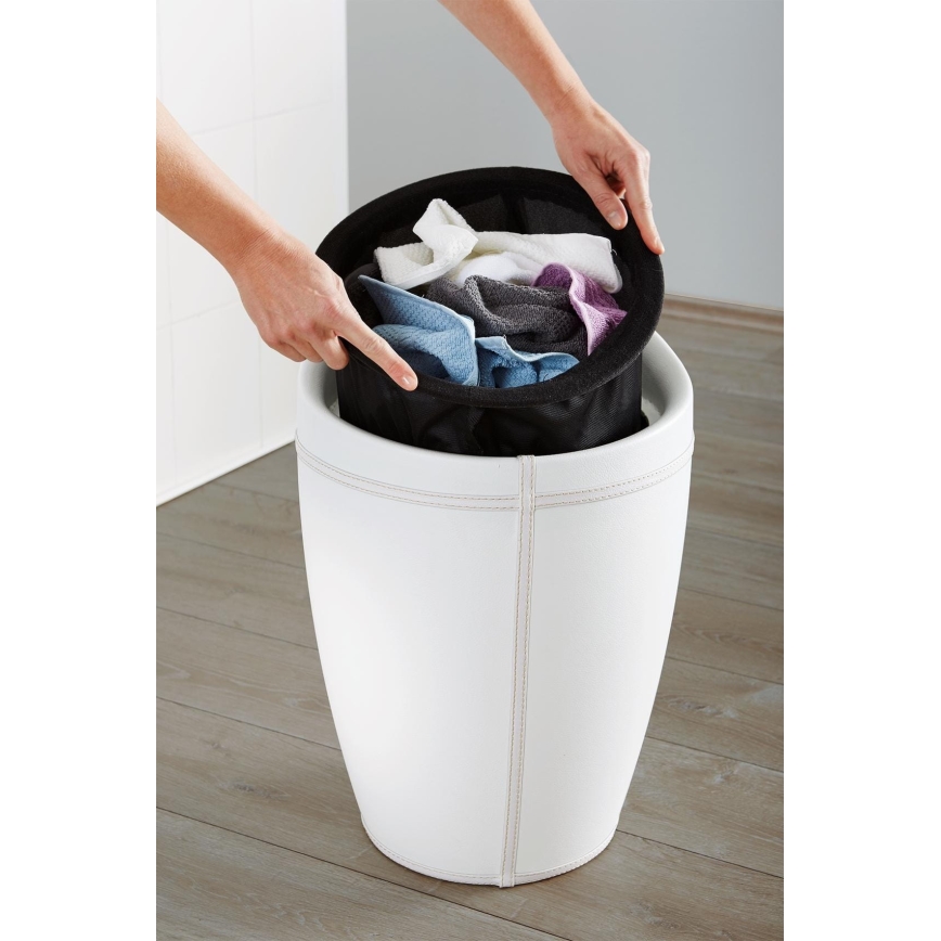 WENKO 21773100 - Tabouret CANDY 36x50,5 cm blanc/noir