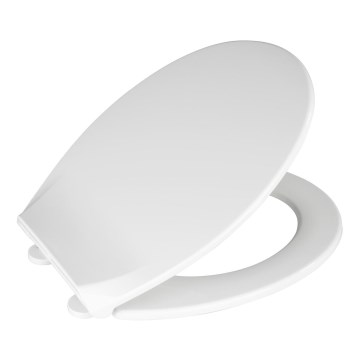 WENKO 21901100-WC abattant WC KOS 44 x 37 cm blanc/argenté