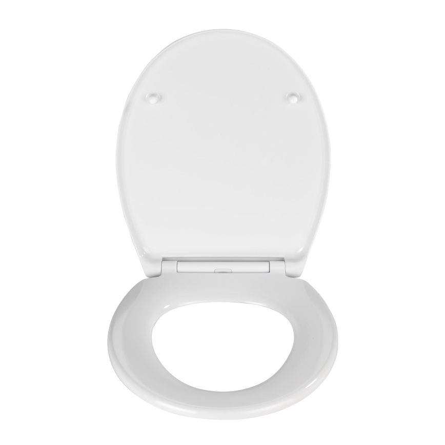 WENKO 21903100-WC abattant WC SAMOS 44,5x37,5 cm blanc/argenté