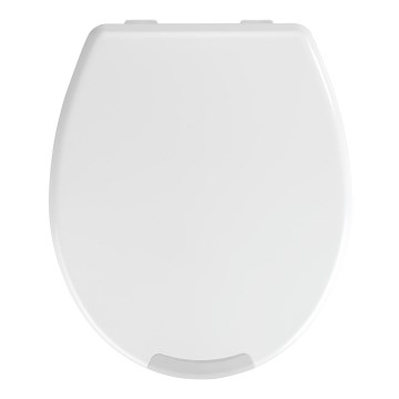 WENKO 21905100-Abattant WC SECURA 37x44 cm blanc/gris