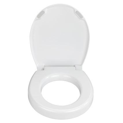 WENKO 21905100-WC-bril SECURA 37x44 cm wit/grijs