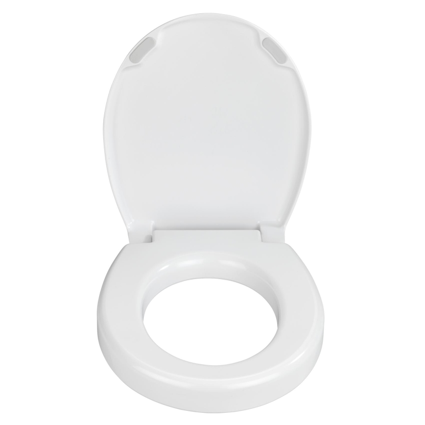 WENKO 21905100-WC-bril SECURA 37x44 cm wit/grijs