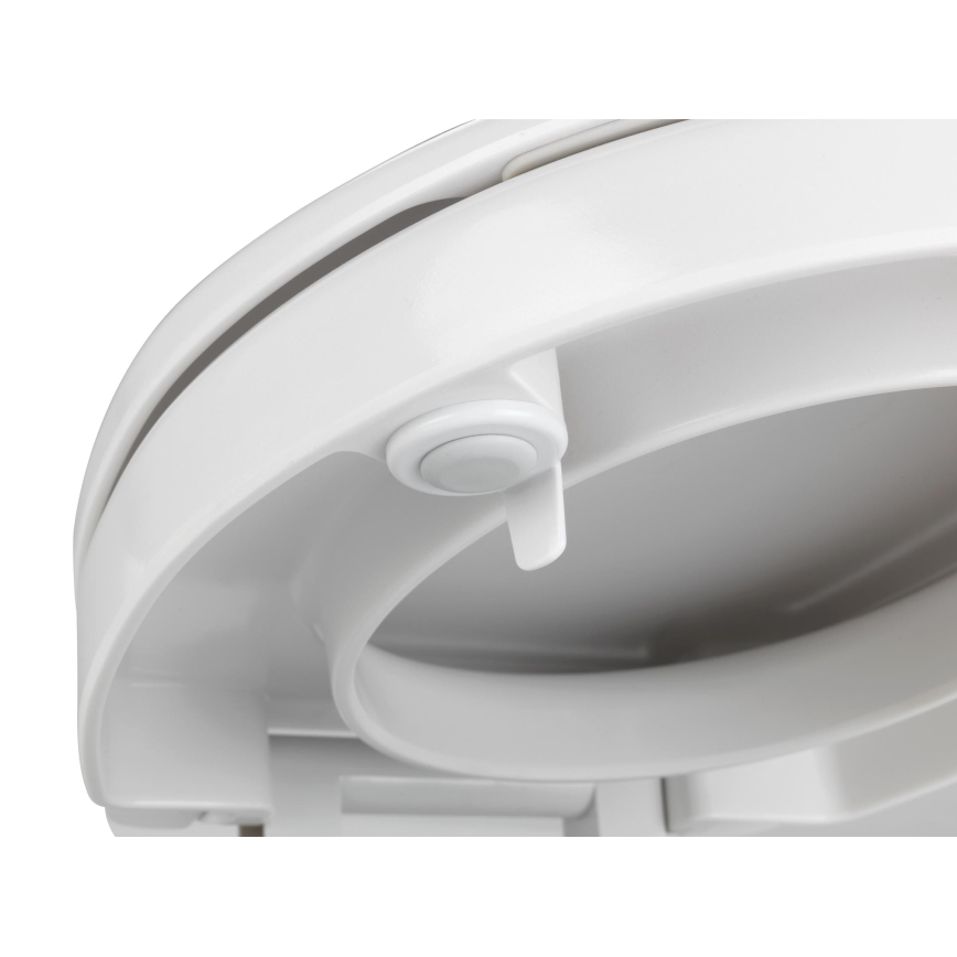 WENKO 21905100-WC-bril SECURA 37x44 cm wit/grijs