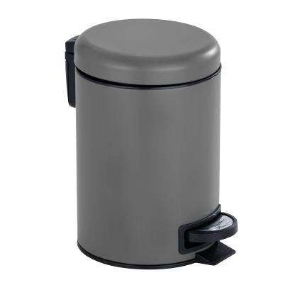 WENKO 22148100 - Corbeille LEMAN 17x25 cm gris/noir