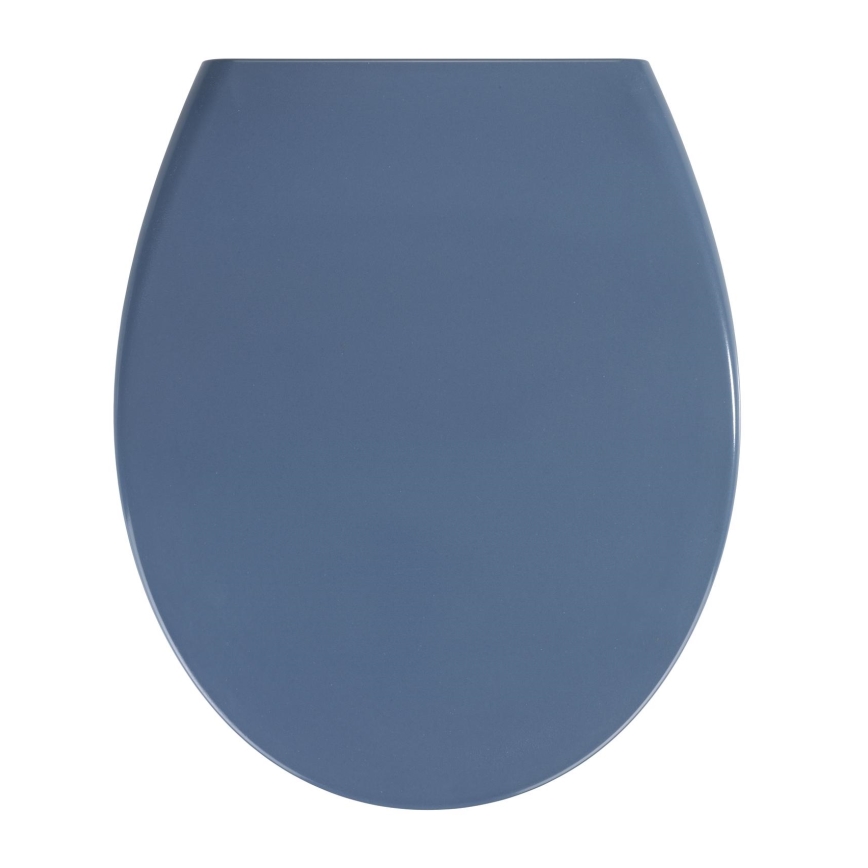 WENKO 22403100-WC abattant WC SAMOS 44,5x37,5 cm bleu/argenté