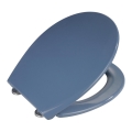WENKO 22403100-WC wc-bril SAMOS 44,5x37,5 cm blauw/zilverkleurig